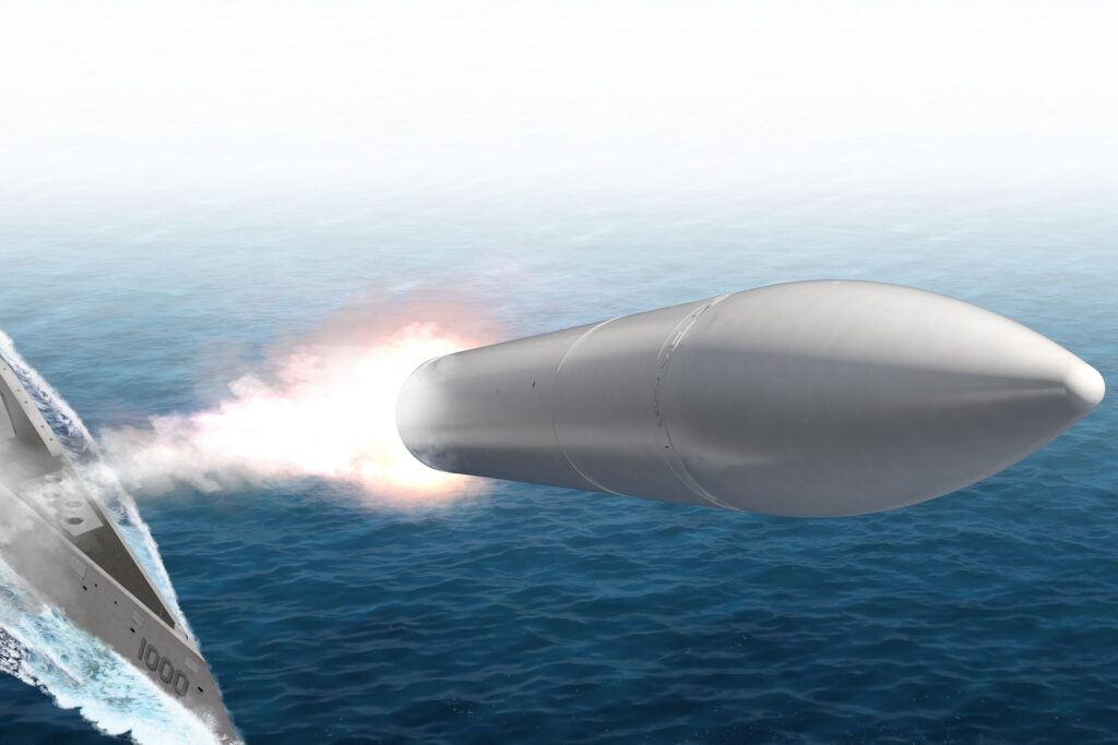 Lockheed Martin Conventional Prompt Strike missile fired from a US Navy destroyer