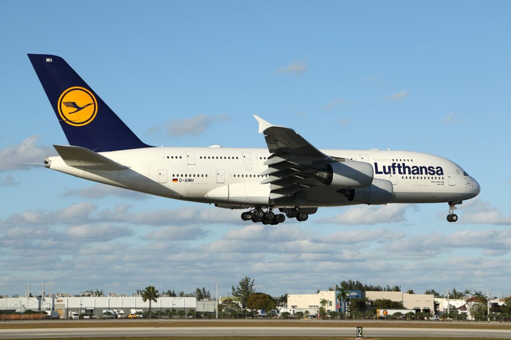 Lufthansa brought back the second Airbus A380 namely D AIMM from storage at TEV