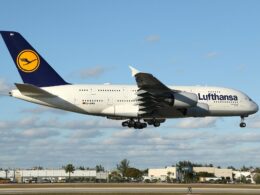 Lufthansa brought back the second Airbus A380 namely D AIMM from storage at TEV