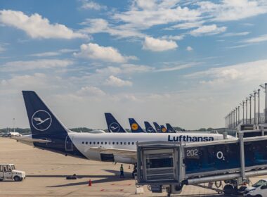 Lufthansa's flight operations were brought largely to a standstill due a strike across German airports