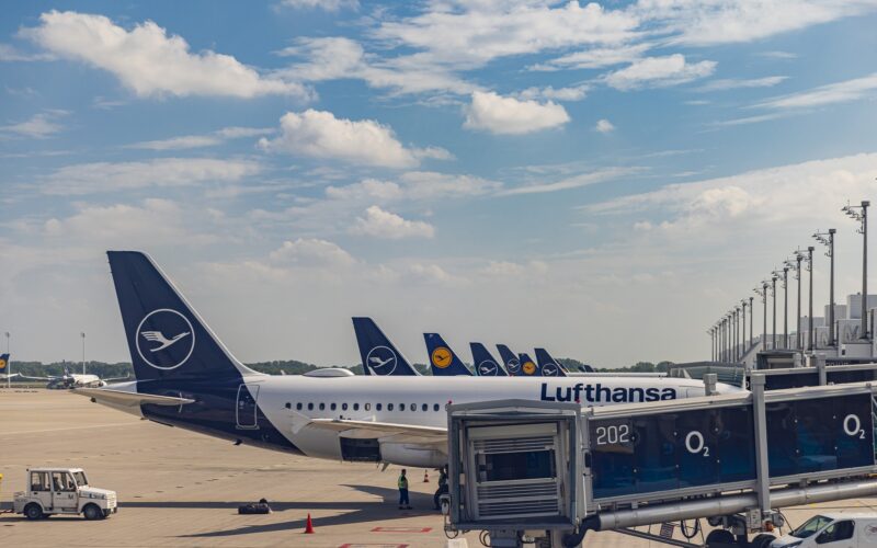 Lufthansa's flight operations were brought largely to a standstill due a strike across German airports