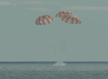 NASA Orion capsule splashdown