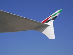 Emirates new livery and the new design of the inner wingtip/sharklet