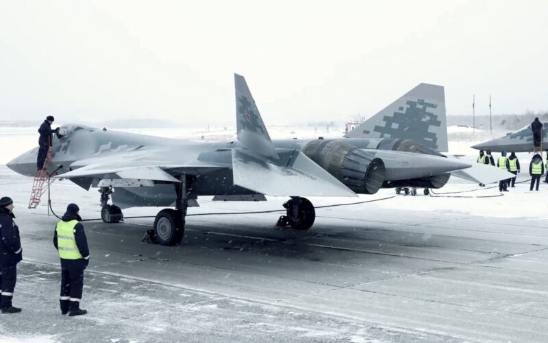 New Sukhoi Su-57s in December 2022