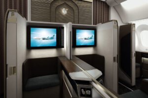 Oman Air business class seat by Teague