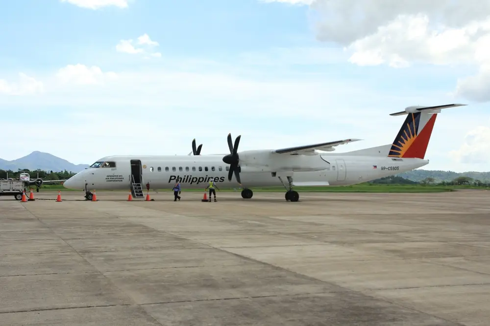 BusuangaPalawanPhilippinesJune2018ADeHavillandCanadaDash Busuanga,,Palawan,,Philippines:,June,2018:,A,De,Havilland,Canada,Dash