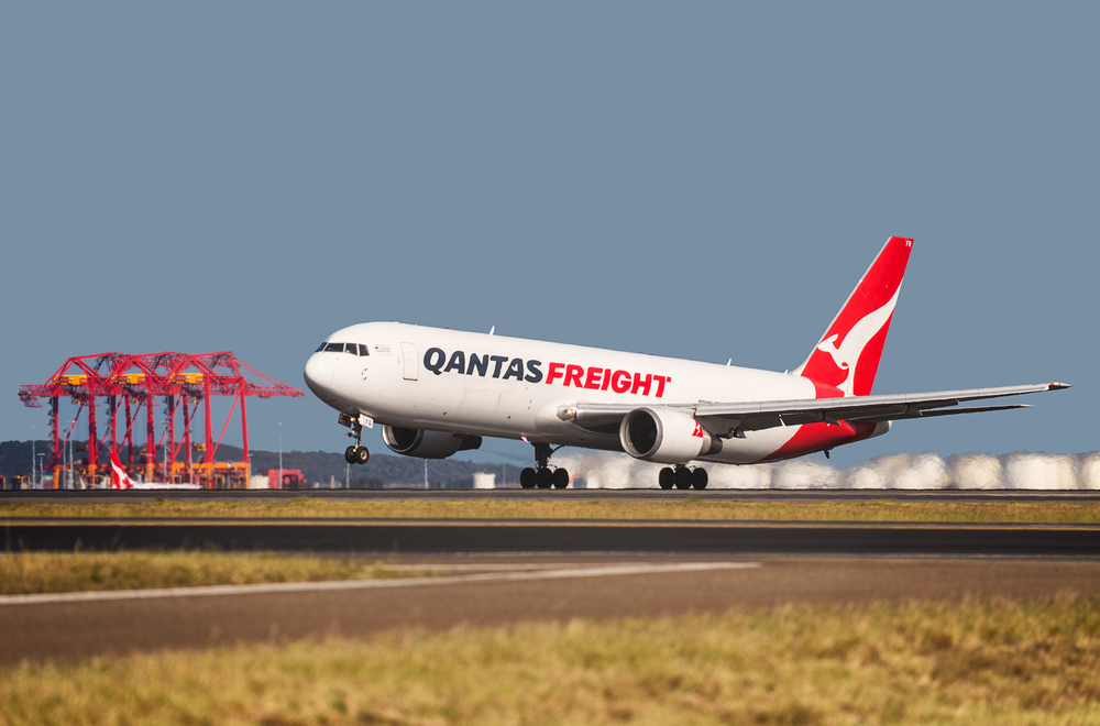 Sydney,australia,-,October,16,2016:,A,Boeing,767,Belonging,To,Qantas