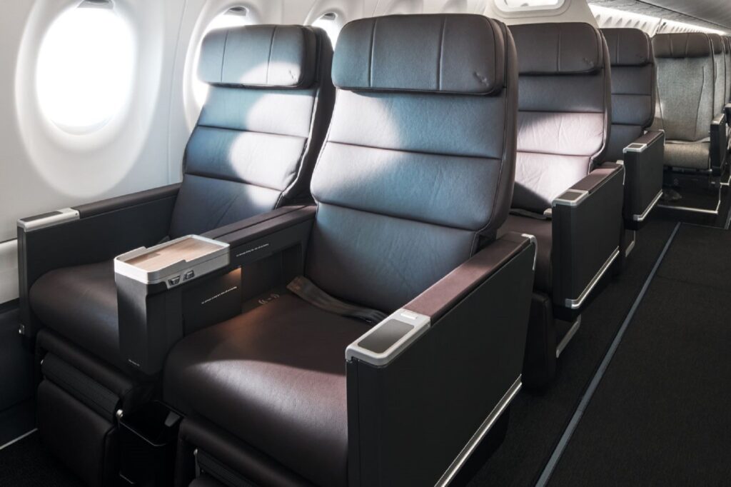 Qantas A220 business class