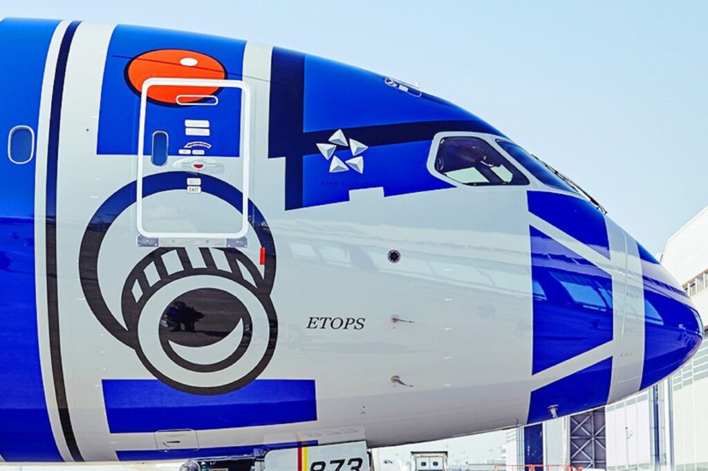 R2D2 livery ANA aircraft R2D2 livery ANA aircraft