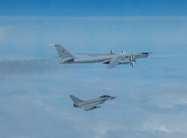 RAF Typhoon intercepts Russian aircraft