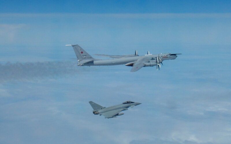 RAF Typhoon intercepts Russian aircraft