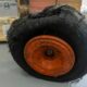 RAF Voyage tire burst