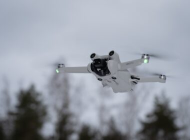 Estonia,,March,2023,,Dji,Mini,3,Pro,Drone,Flies,In