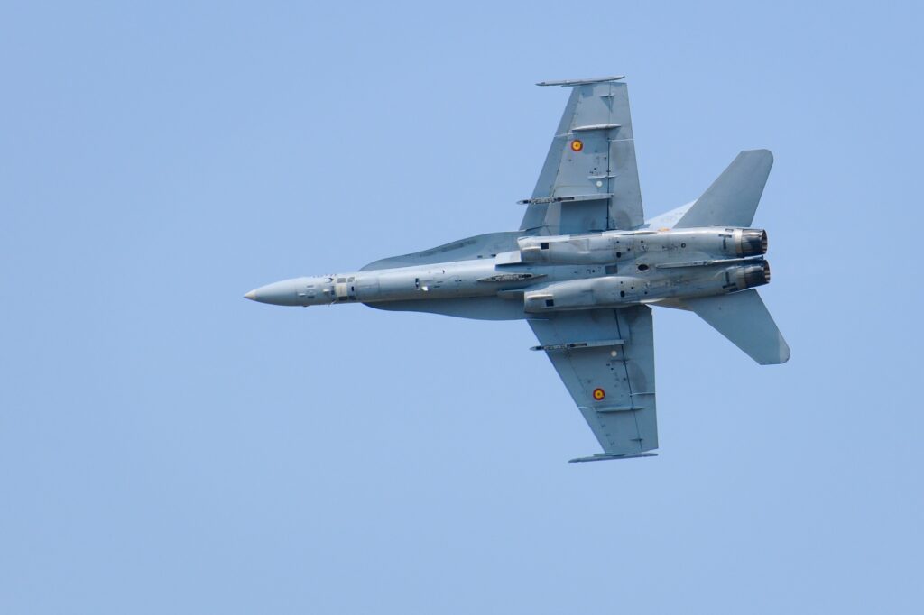 Spanish F18 fighter jet Hornet