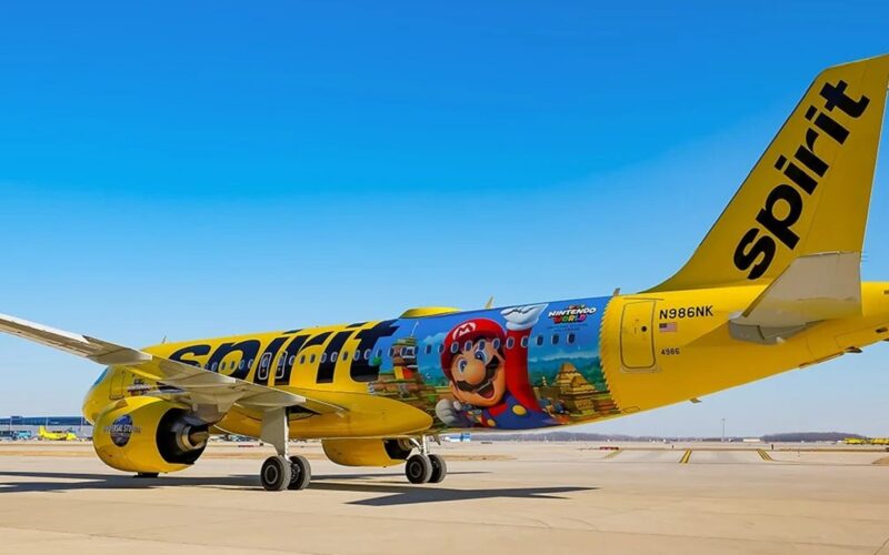 Spirit Airlines Mario World Airbus A320neo