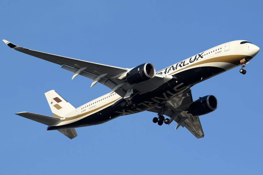 Starlux Airlines officially launched the flights to the United States with its first departure to Los Angeles US