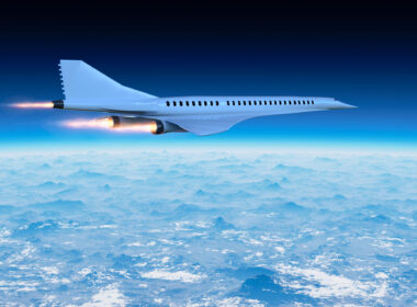 Supersonic flight, the plane to travel faster than ever.