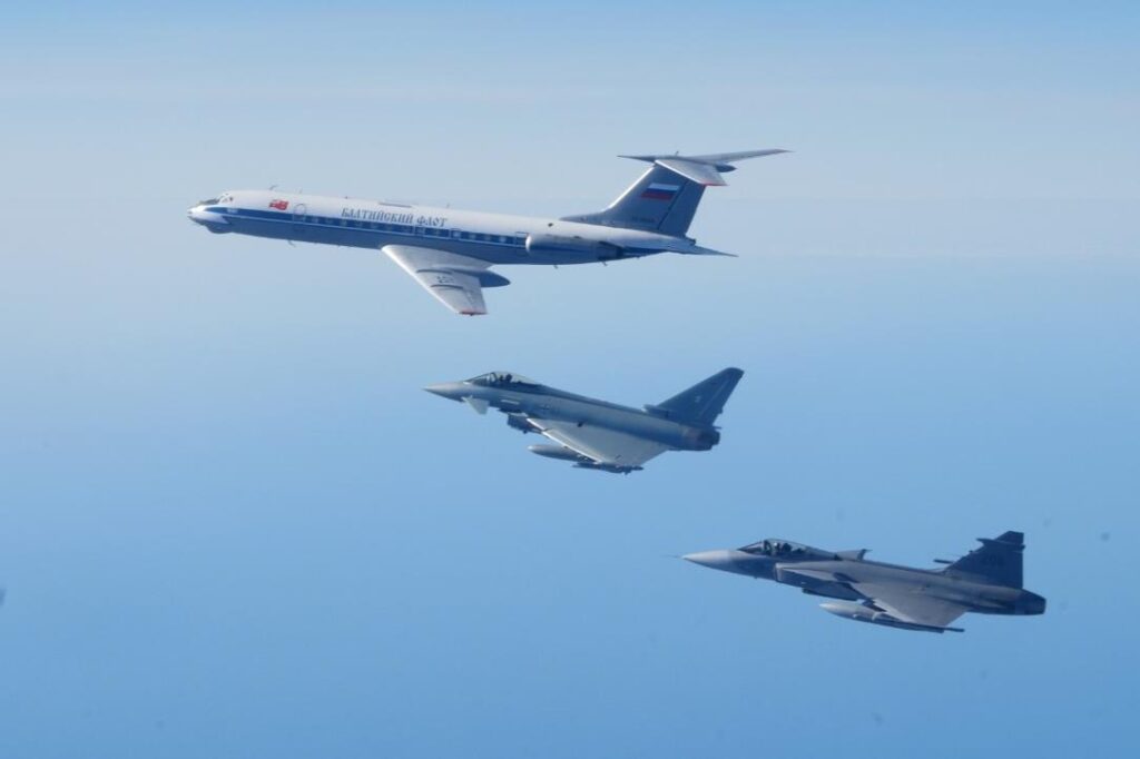 Swedish JAS-39 Gripen conducted the second visual identification together with German Eurofighter Typhoons