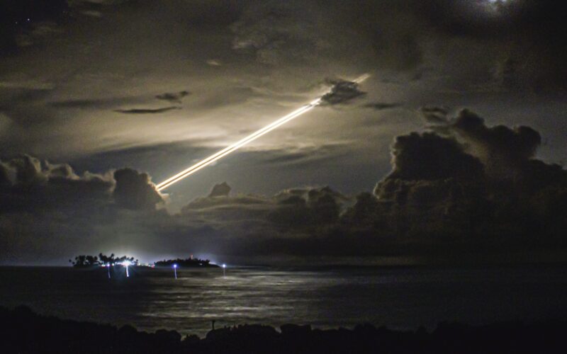 The reentry of an unarmed Minuteman III ICBM