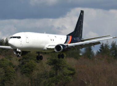 Titan Airways Boeing 737-400F G-POWS-retires