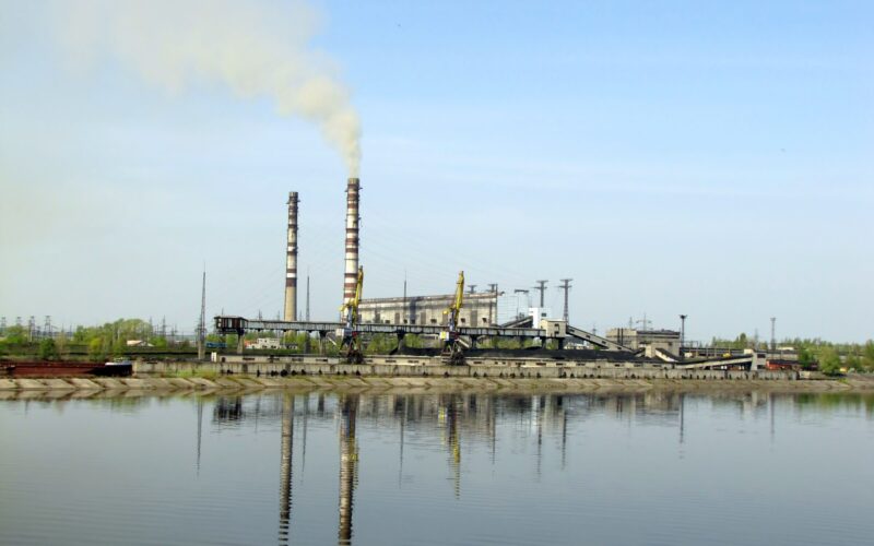 Trypilska power plant near Kyiv