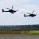 Two Apache Longbow attack helicopters in Alaska