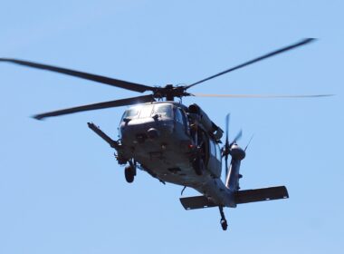 US Army UH-60 Black Hawk helicopter on Jones Beach Air Show