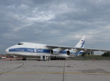 Volga-Dnepr Airlines is attempting to recover the Antonov An-124 stuck at YYZ
