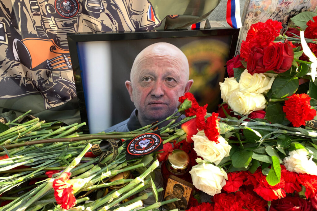 Wagner boss Yevgeny Prighozin memorial Wagner boss Yevgeny Prighozin memorial