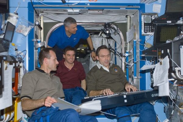 Music in space: from Jingle Bells to microgravity instruments