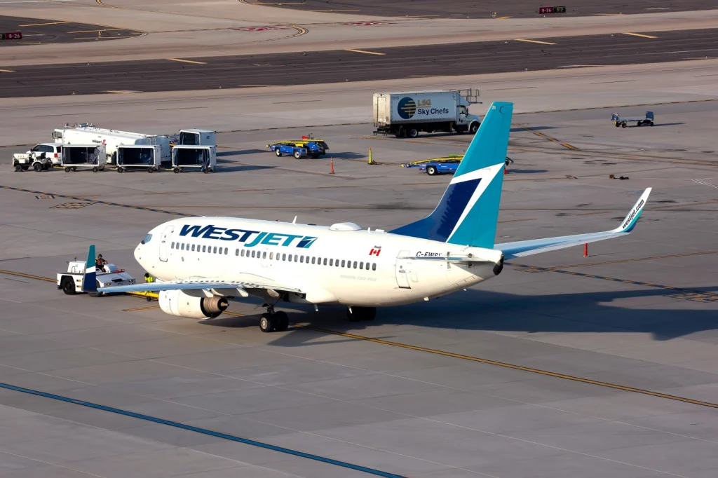 WestJet Airlines Boeing 737 700 aircraft WestJet Airlines Boeing 737 700 aircraft