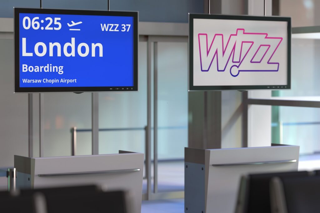 Wizz Air will be cutting flights fromto London in September and October 2023 due to PW1100G inspections