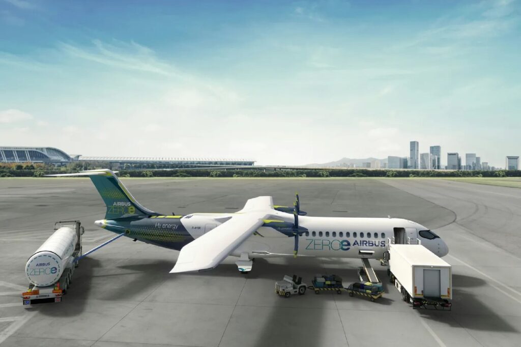 Zeroe Airbus hydrogen aircraft