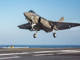 Close view of a F 35C Lightning II