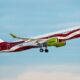 airBaltic celebrated the Latvian mens national ice hockey teams first ever medal with style