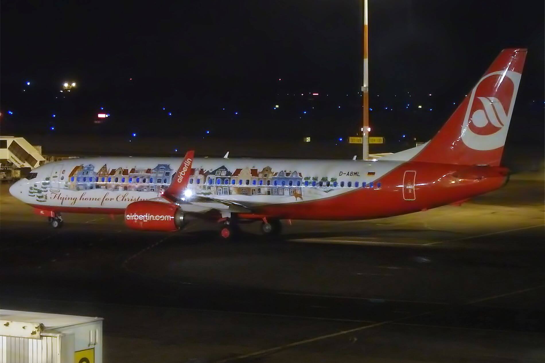 Airberlin Boeing 737 Christmas livery