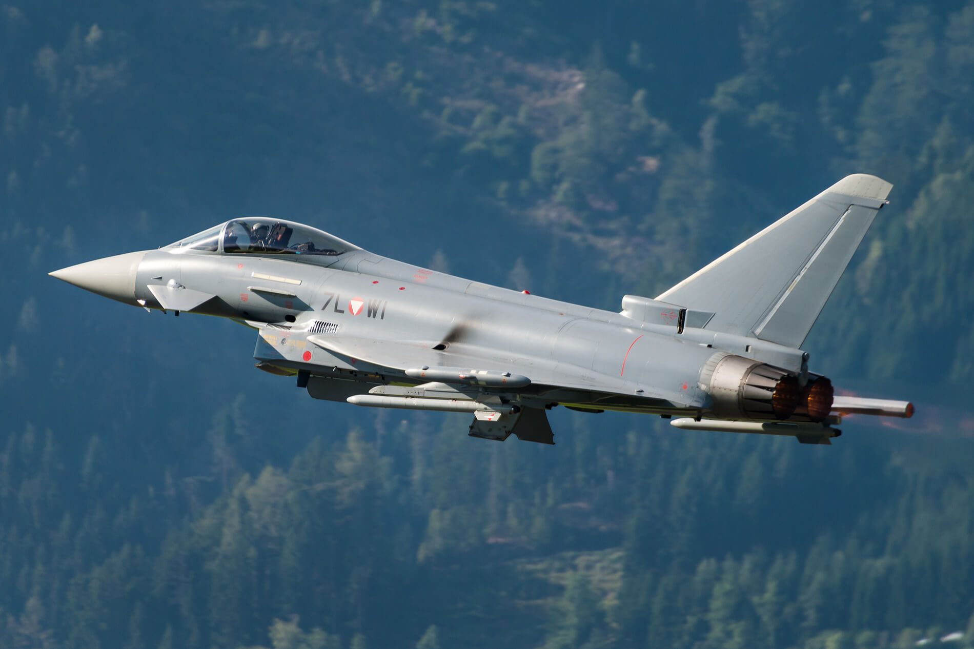 Eurofighter Typhoon flying
