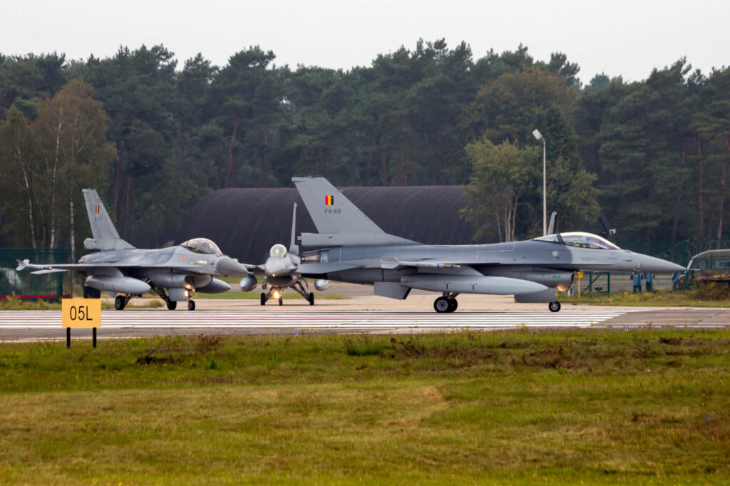 Belgium F 16 fighter jets