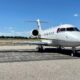 Bombardier private jet which is a part of the business aviation industry