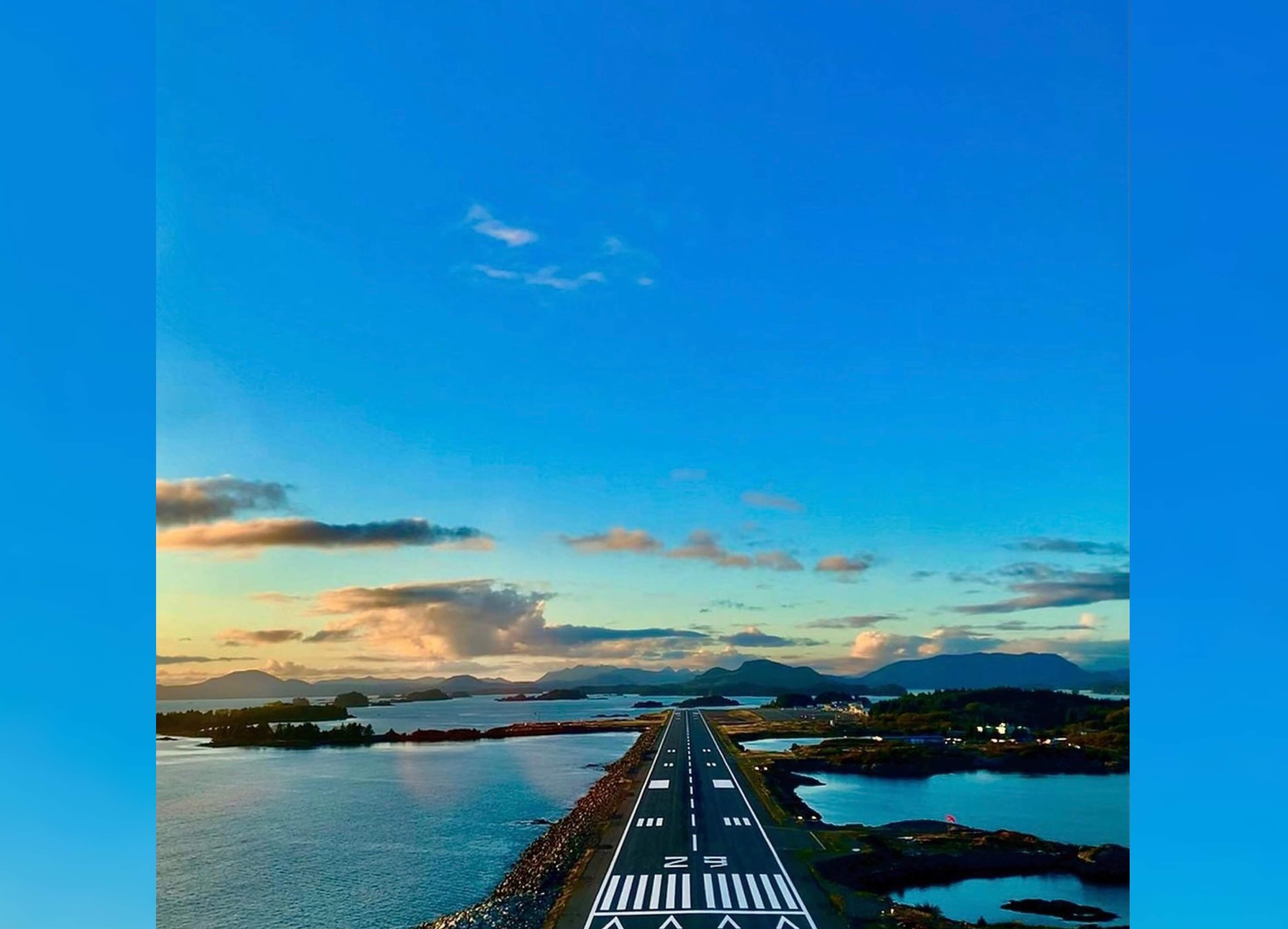 A runway in Alaska