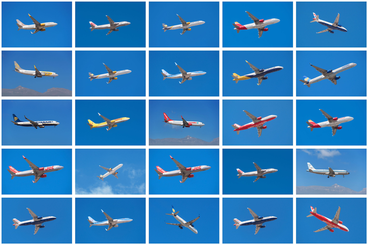 different airlines