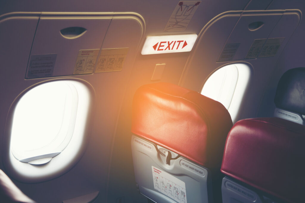 emergency exit row
