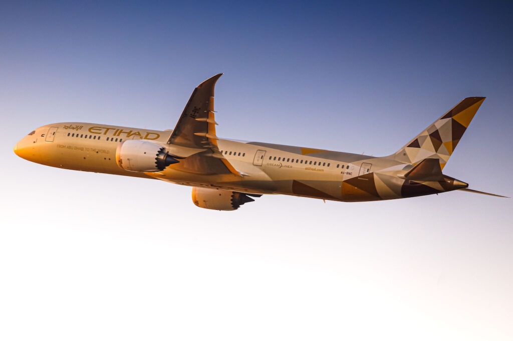 Etihad dreamliner