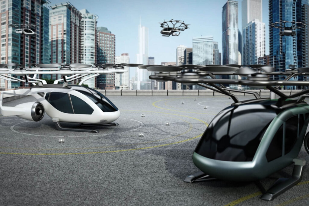 evtol concept with air taxis taking off from buildingsjpg evtol_concept_with_air_taxis_taking_off_from_buildings.jpg