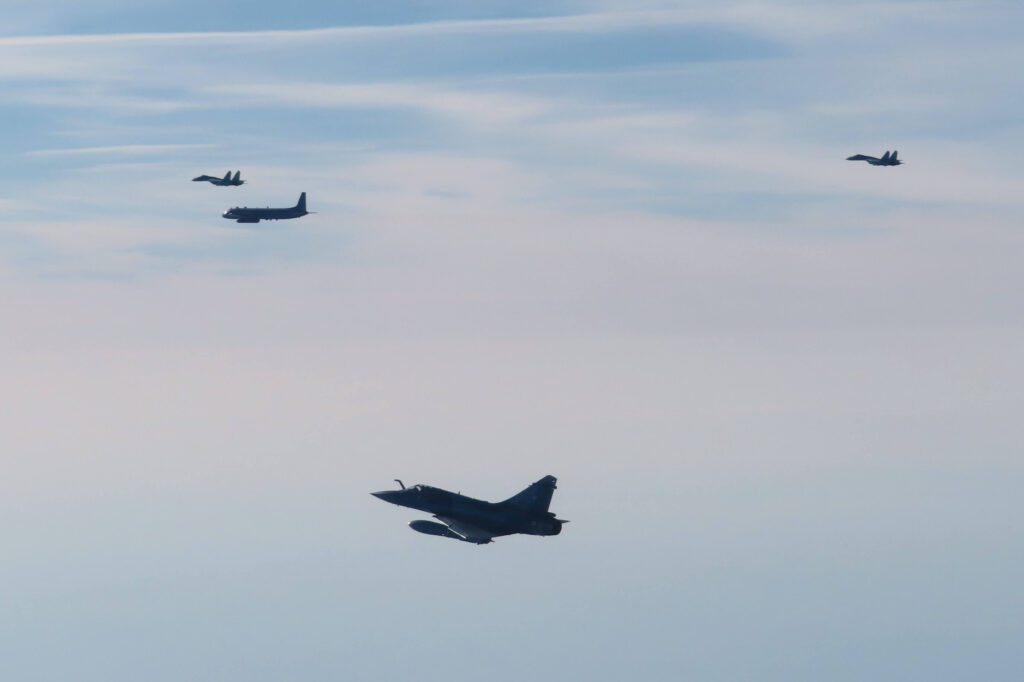 french mirage 2000s intercept russian military aircraft over the baltic seajpg french_mirage_2000s_intercept_russian_military_aircraft_over_the_baltic_sea.jpg