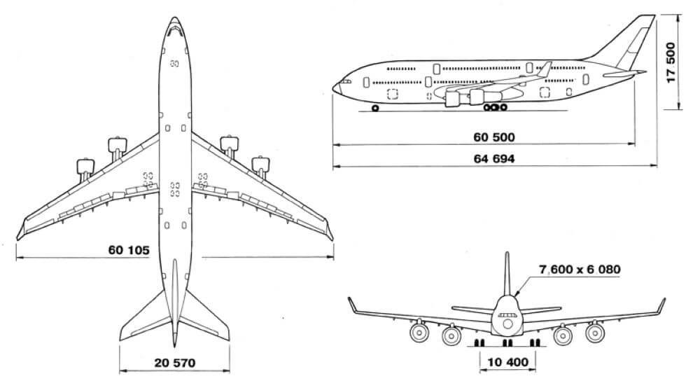 Длина самолета ил. Ил 96 чертежи. Ил-96-400т чертёж. Ил 96 схема самолета. Ил 96 габариты.