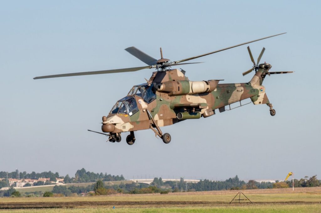 Denel Rooivalk attack helicopter of the South African Air Force