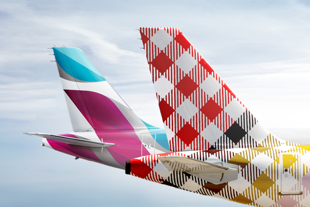 Volotea and Eurowings tails