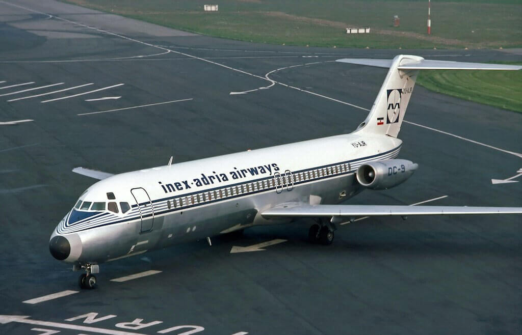 Inex-Adria Aviopromet Douglas DC-9 aircraft