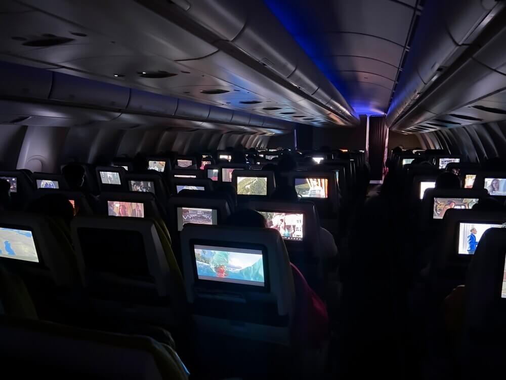 Hard to imagine not having your own TV screen on a long-haul